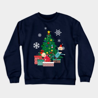 Terrance And Phillip Around The Christmas Tree Crewneck Sweatshirt